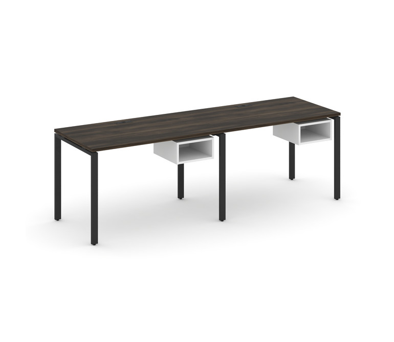 Concept Рабочая станция односторонняя с подвес. тумбами 2 места CN.ORS-102 Дуб Мали/Белый Бриллиант/