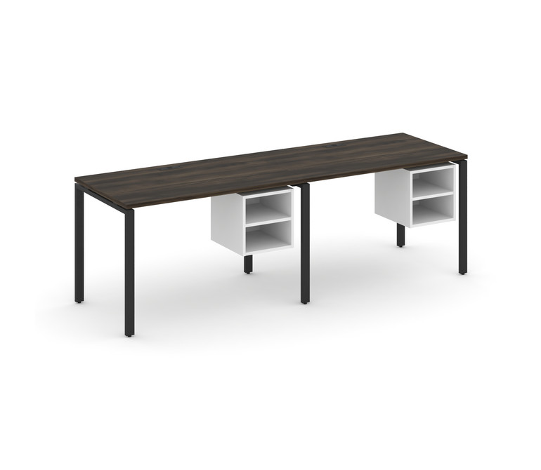 Concept Рабочая станция односторонняя с подвес. тумбами 2 места CN.ORS-106 Дуб Мали/Белый Бриллиант/