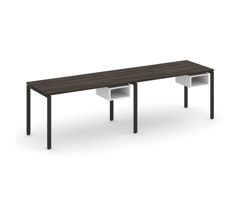 Concept Рабочая станция односторонняя с подвес. тумбами 2 места CN.ORS-103 Дуб Мали/Белый Бриллиант/