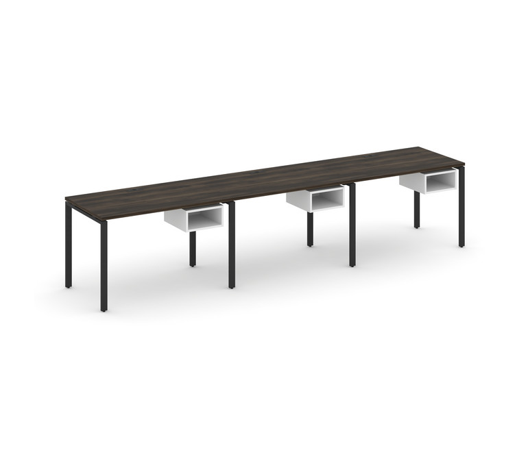 Concept Рабочая станция односторонняя с подвес. тумбами 3 места CN.ORS-122 Дуб Мали/Белый Бриллиант/