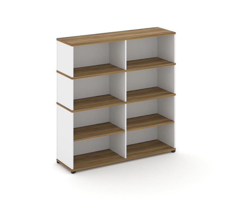 Concept Стеллаж опорный/приставной с надставкой выс. CN.SOPO-008 Сандал Янтарный/Белый Бриллиант/Мет