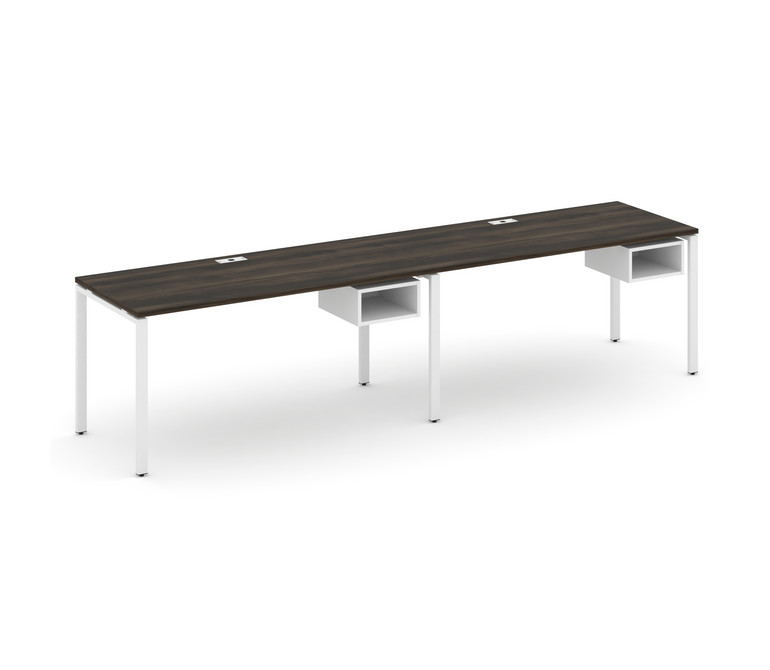 Concept Рабочая станция односторонняя с подвес. тумбами 2 места CN.ORS-104 Дуб Мали/Белый Бриллиант/