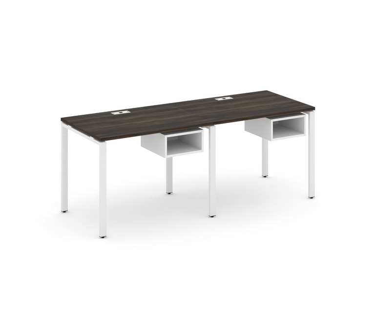 Concept Рабочая станция односторонняя с подвес. тумбами 2 места CN.ORS-101 Дуб Мали/Белый Бриллиант/