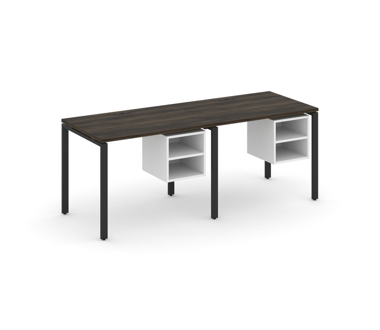 Concept Рабочая станция односторонняя с подвес. тумбами 2 места CN.ORS-105 Дуб Мали/Белый Бриллиант/