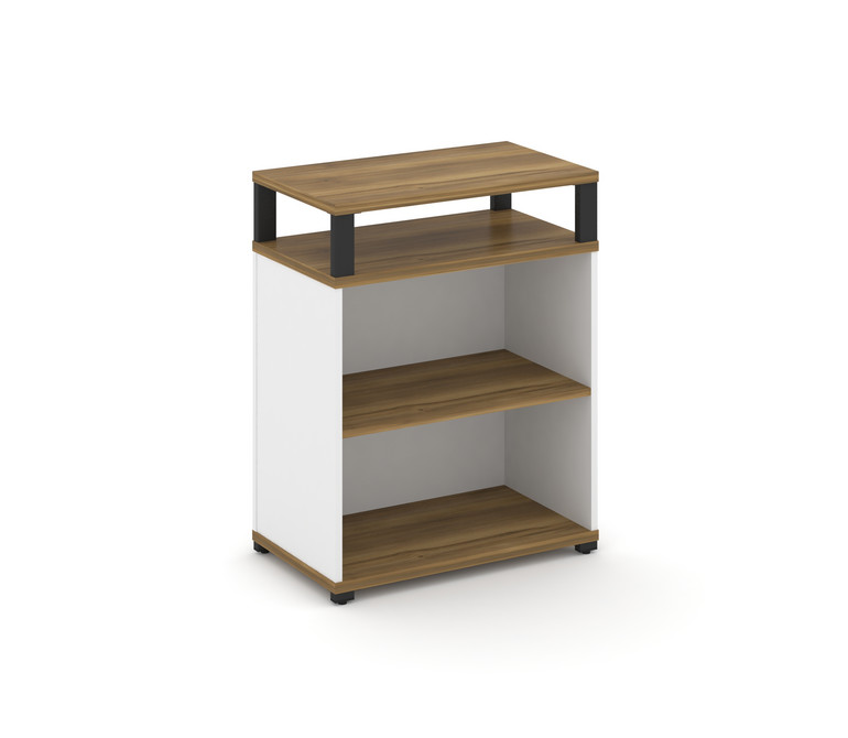 Concept Стеллаж опорный/приставной с верх. горизонтом  CN.SOPO-002 Сандал Янтарный/Белый Бриллиант/М