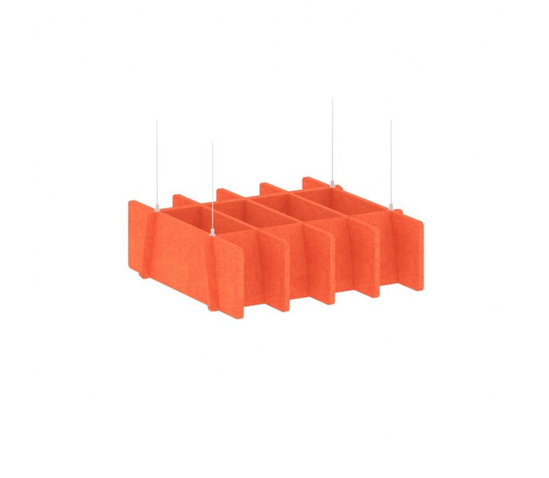 Акустикс Потолочная декоративная конструкция прямоугольная VE.PDK-KV-1000 AK17 Красный Апельсин 1000