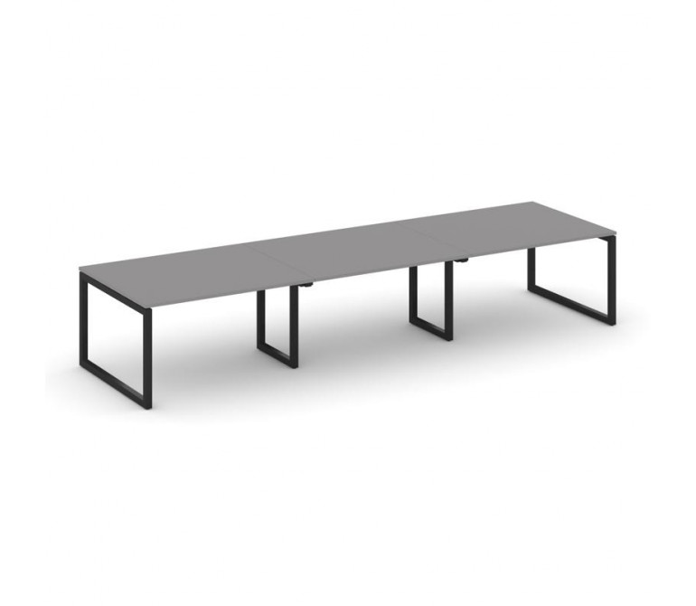 Стайл Проджект Стол переговорный SN-5O.SPRG-054.3 Серый Пепел/Металл Черный 4740*1180*750