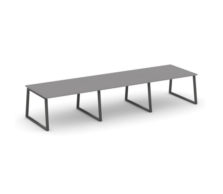 Стайл Проджект Стол переговорный SN-6T1.SPRG-054.3 Серый Пепел/Металл Антрацит 4740*1180*750