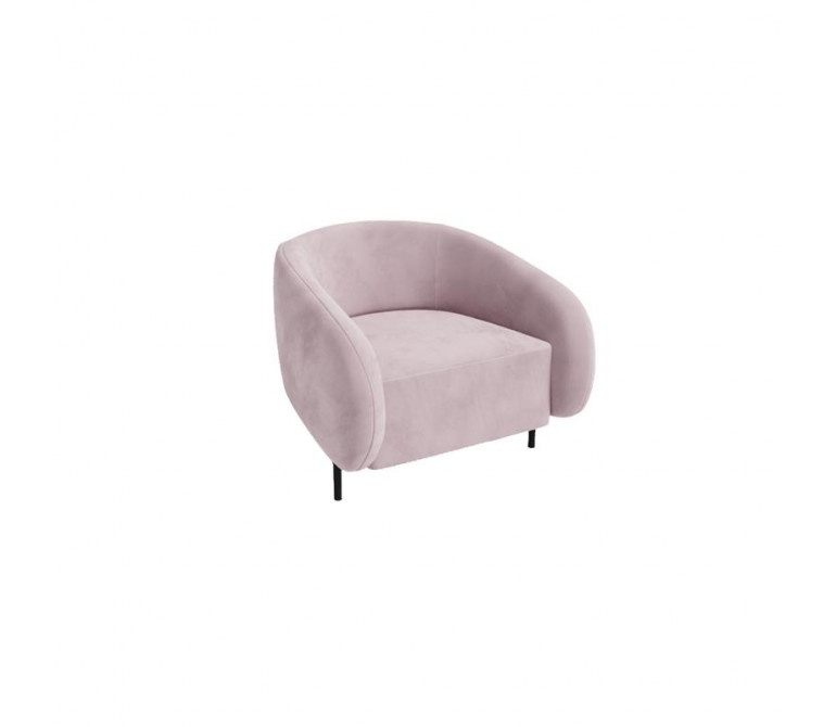 Белт Диван одноместный BLT-1 Velvet Lux 97/Металл Черный 910*850*730