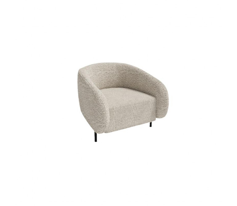 Белт Диван одноместный BLT-1 Merino 002/Металл Черный 910*850*730