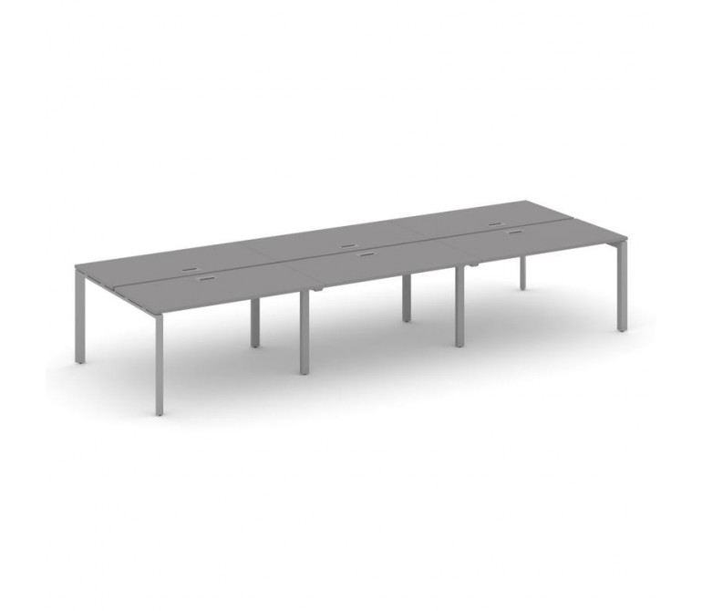 Стайл Проджект Рабочая станция двухсторонняя SN-59P.DRS-083 Серый Пепел/Металл Серый/Заглушка Пласти