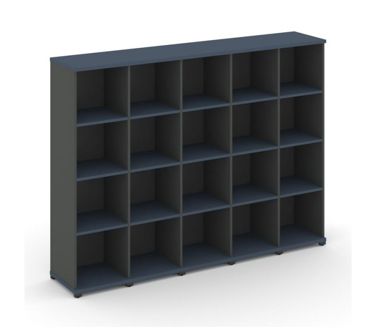 Концепт Стеллаж 5 узких секций, 4 ниши CN.STU-450 Звездный Сапфир/Антрацит NEW/Металл Антрацит 2084*