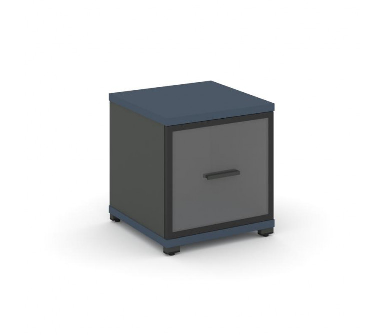 Концепт Шкаф 1 узкая секция, 1 ниша CN.STU-113 RPB A Звездный Сапфир/Антрацит NEW/Металл Антрацит/Пр