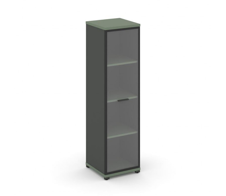 Концепт Шкаф 1 узкая секция, 4 ниши CN.STU-416 RPB A Кобо/Антрацит NEW/Металл Антрацит/Прозрачный 42