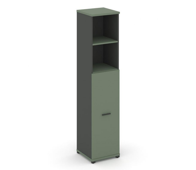 Концепт Шкаф 1 узкая секция, 5 ниш CN.STU-514 A Кобо/Антрацит NEW/Металл Антрацит 420*420*1922