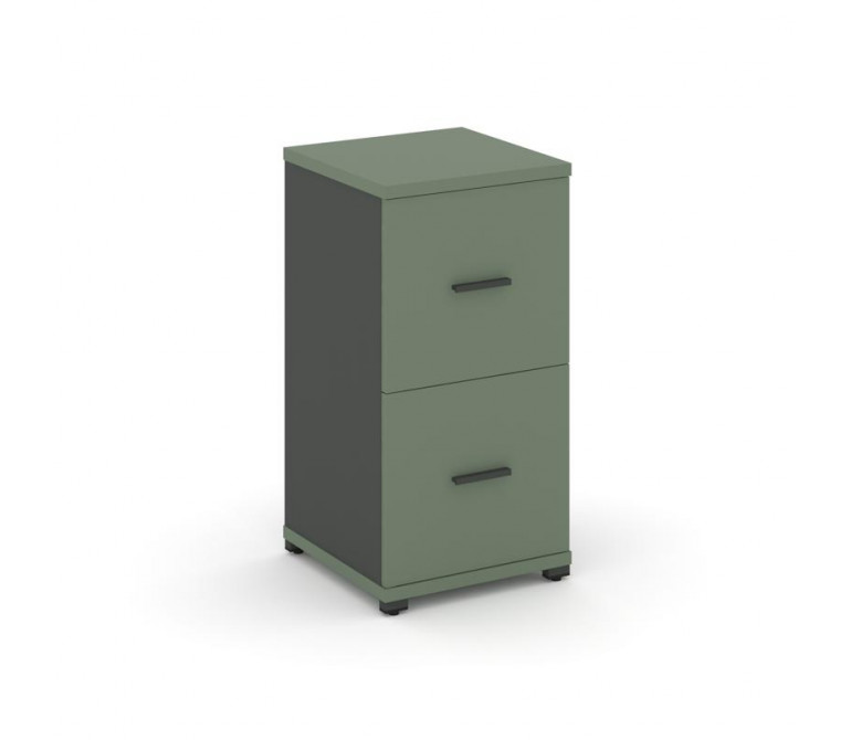 Концепт Шкаф 1 узкая секция, 2 ниши CN.STU-212 A Кобо/Антрацит NEW/Металл Антрацит 420*420*818