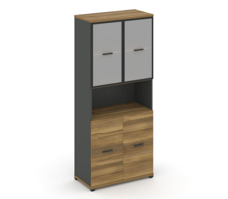 Концепт Шкаф 1 широкая секция, 5 ниш CN.STS-513 RMB A Сандал Янтарный/Антрацит NEW/Металл Антрацит/С
