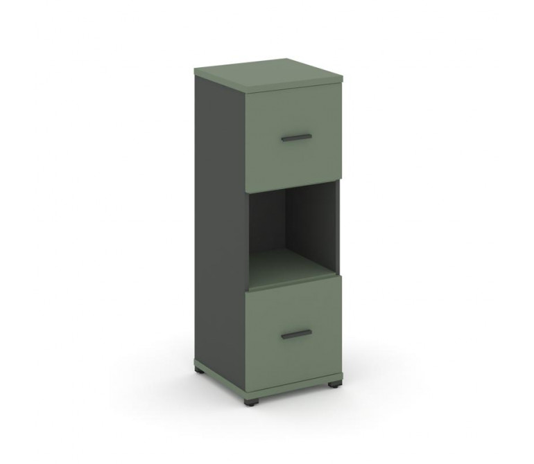 Концепт Шкаф 1 узкая секция, 3 ниши CN.STU-315 A Кобо/Антрацит NEW/Металл Антрацит 420*420*1186