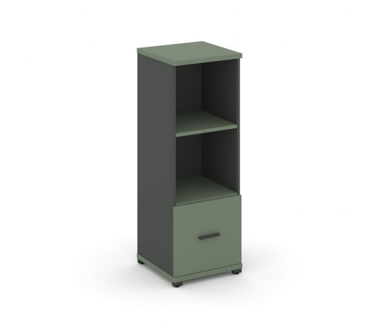 Концепт Шкаф 1 узкая секция, 3 ниши CN.STU-311 A Кобо/Антрацит NEW/Металл Антрацит 420*420*1186