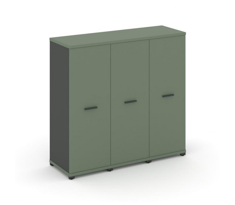Концепт Шкаф 3 узкие секции, 3 ниши CN.STU-336 A Кобо/Антрацит NEW/Металл Антрацит 1252*420*1186