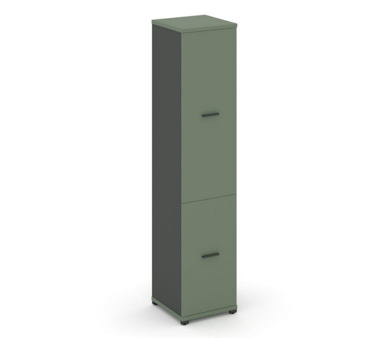 Концепт Шкаф 1 узкая секция, 5 ниш CN.STU.E-512 A Кобо/Антрацит NEW/Металл Антрацит 420*420*1922