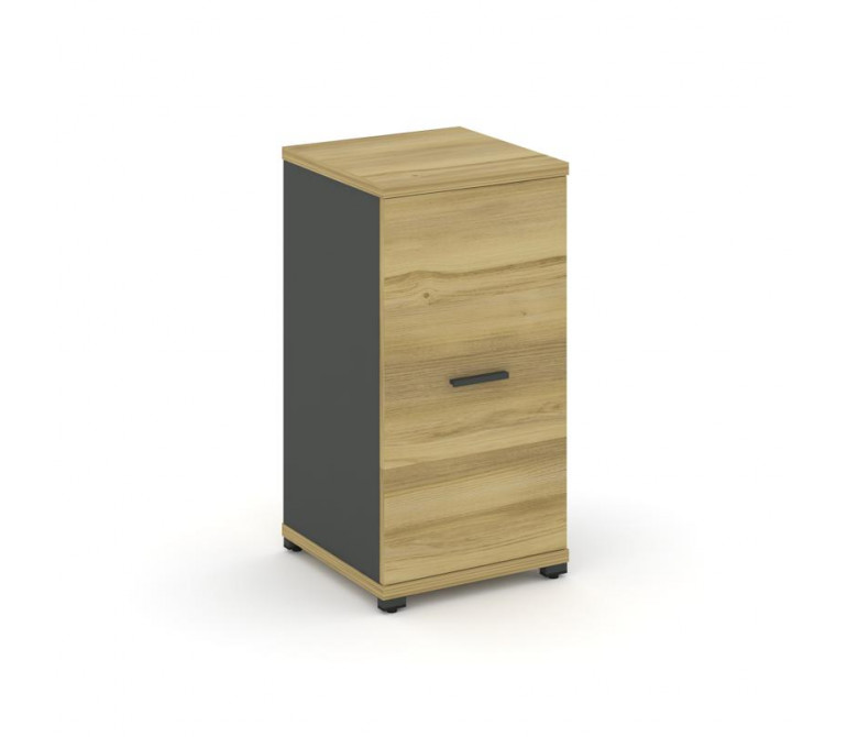 Концепт Шкаф 1 узкая секция, 2 ниши CN.STU.E-213 A Дуб Винченцо/Антрацит NEW/Металл Антрацит 420*420