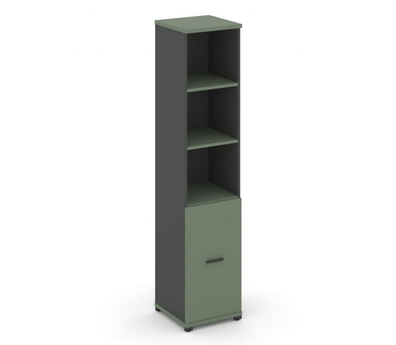 Концепт Шкаф 1 узкая секция, 5 ниш CN.STU.E-511 A Кобо/Антрацит NEW/Металл Антрацит 420*420*1922