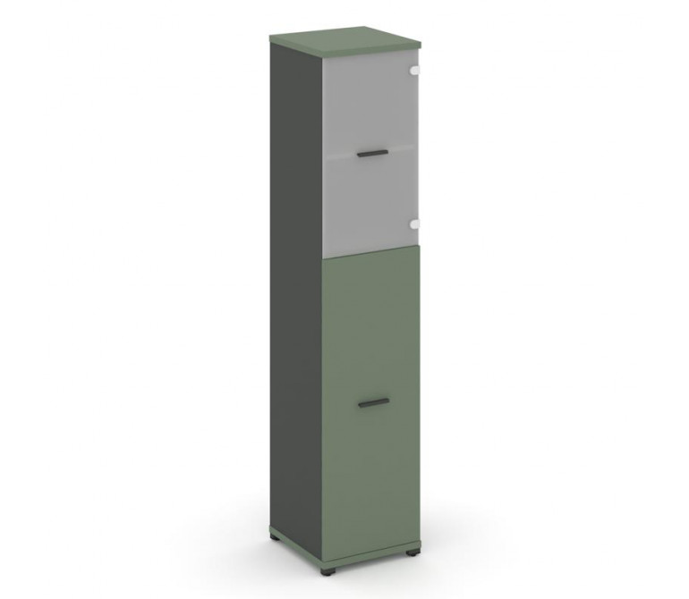 Концепт Шкаф 1 узкая секция, 5 ниш CN.STU.E-515 SM A Кобо/Антрацит NEW/Металл Антрацит/Сатин 420*420