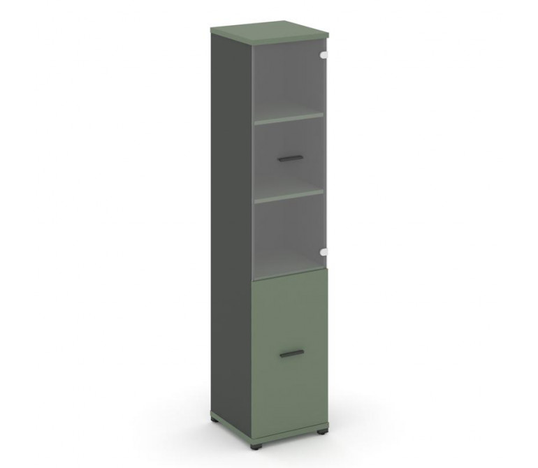 Концепт Шкаф 1 узкая секция, 5 ниш CN.STU.E-512 SP A Кобо/Антрацит NEW/Металл Антрацит/Прозрачный 42