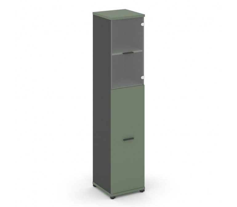 Концепт Шкаф 1 узкая секция, 5 ниш CN.STU.E-515 SP A Кобо/Антрацит NEW/Металл Антрацит/Прозрачный 42
