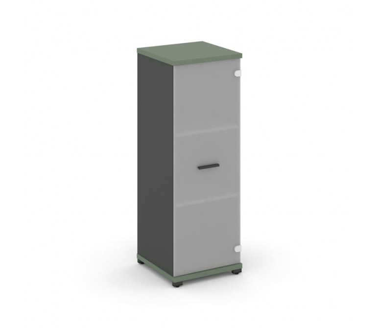 Концепт Шкаф 1 узкая секция, 3 ниши CN.STU.E-316 SM A Кобо/Антрацит NEW/Металл Антрацит/Сатин 420*42