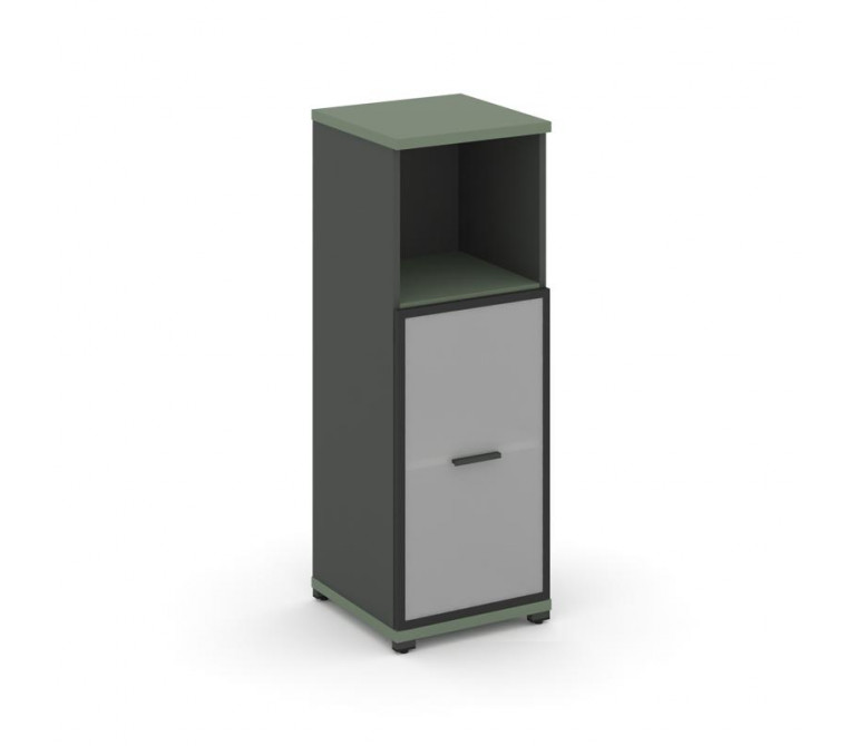 Концепт Шкаф 1 узкая секция, 3 ниши CN.STU.E-313 RMB A Кобо/Антрацит NEW/Металл Антрацит/Сатин 420*4