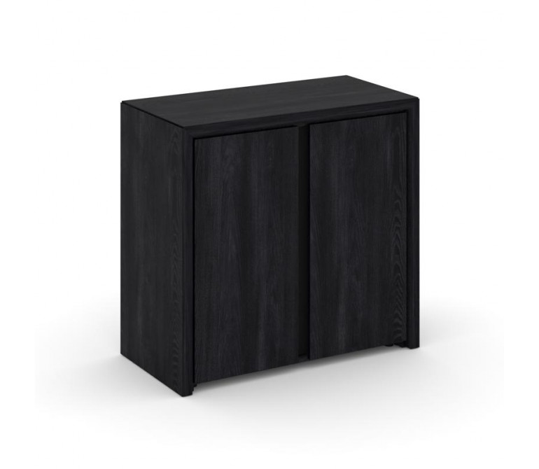 Корнер Шкаф низкий широкий COR.ST-3.1 Каштан Тоскана/Черный 900*450*845
