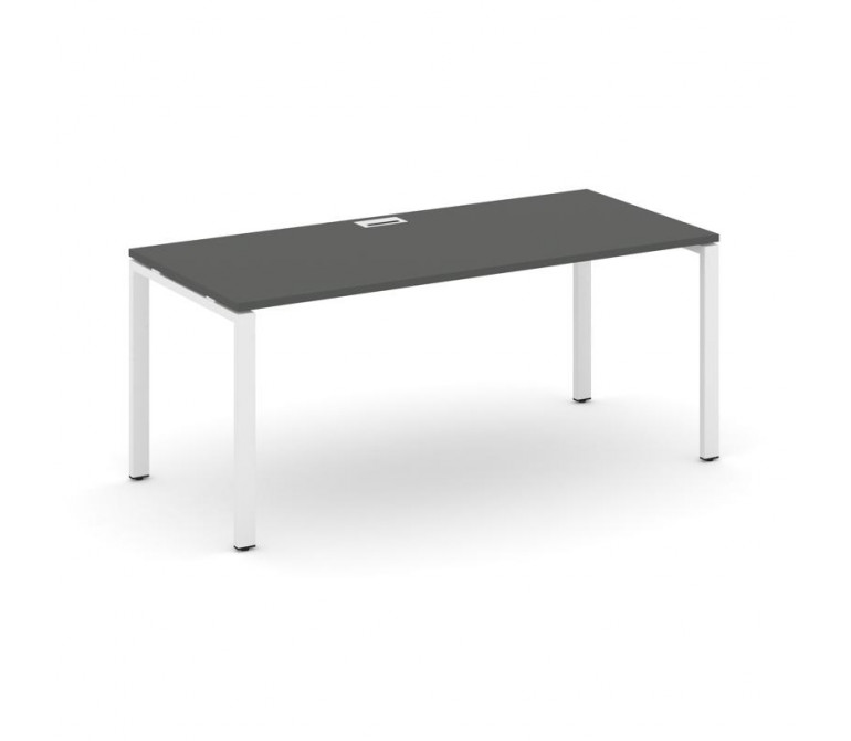 Стайл Проджект Директ Стол письменный SN-6P.SR-024.M Антрацит NEW/Металл Белый/Заглушка Металл Белый