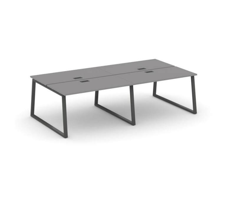 Стайл Проджект Рабочая станция двухсторонняя SN-6T1.DRS-054 Серый Пепел/Металл Антрацит/Заглушка Пла