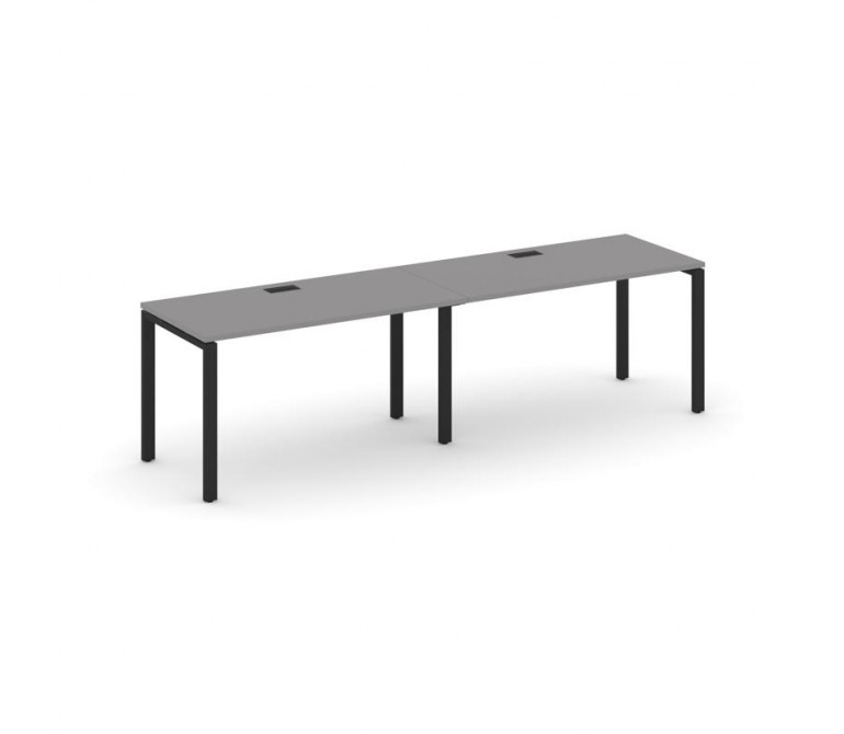 Стайл Проджект Рабочая станция односторонняя SN-6P.ORS-003 Серый Пепел/Металл Черный 2760*600*750