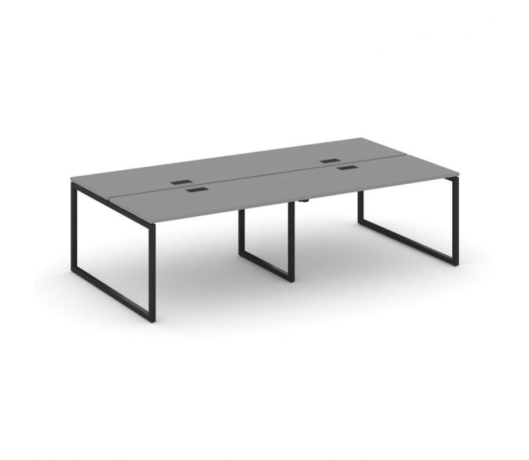 Стайл Проджект Рабочая станция двухсторонняя SN-4O.DRS-044 Серый Пепел/Металл Черный 3160*1432*750