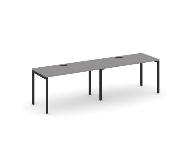 Стайл Проджект Рабочая станция односторонняя SN-4P.ORS-001 Серый Пепел/Металл Черный 1960*600*750