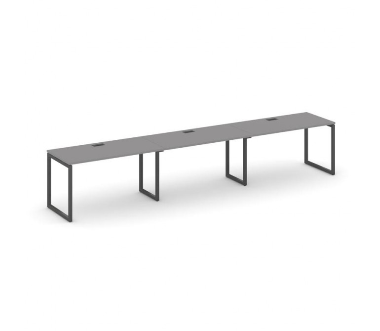 Стайл Проджект Рабочая станция односторонняя SN-4O.ORS-044 Серый Пепел/Металл Антрацит 4740*700*750