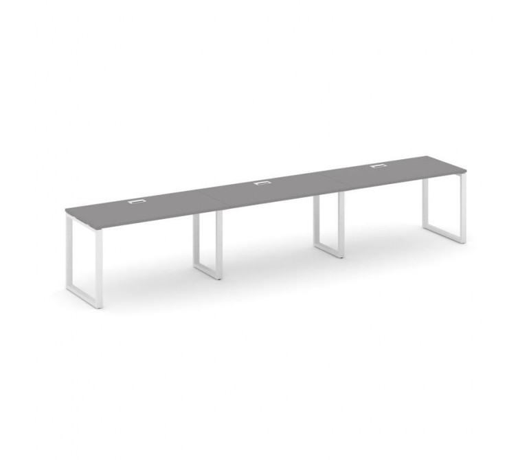 Стайл Проджект Рабочая станция односторонняя SN-6O.ORS-031 Серый Пепел/Металл Белый 2940*600*750