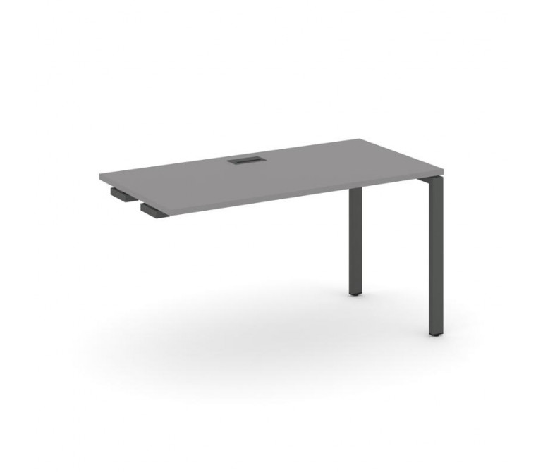 Стайл Проджект Стол приставка к опорным элементам SN-6P.OPRS-001 Серый Пепел/Металл Антрацит 980*600