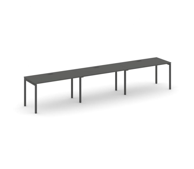 Стайл Проджект Рабочая станция 1 сторон. SN-4P.ORS-041 Антрацит NEW/Металл Антрацит 2940*700*750