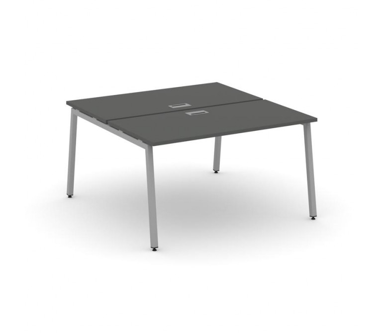 Стайл Проджект Рабочая станция 2-х сторон. SN-4A.DRS-013 Антрацит NEW/Металл Серый 1380*1432*750