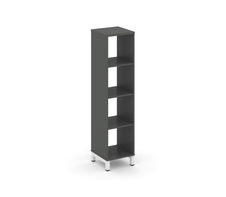 Стайл Проджект Каркас стеллажа 4 яр. SN.KS-410 Антрацит NEW/Металл Белый 387*400*1615