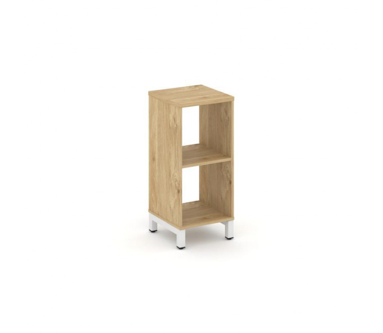 Стайл Проджект Каркас стеллажа 2 яр. SN.KS-210 Тиквуд Светлый/Металл Белый 387*400*881