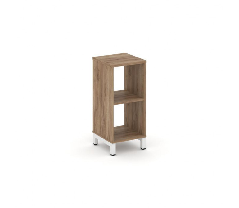 Стайл Проджект Каркас стеллажа 2 яр. SN.KS-210 Дуб Табак/Металл Белый 387*400*881