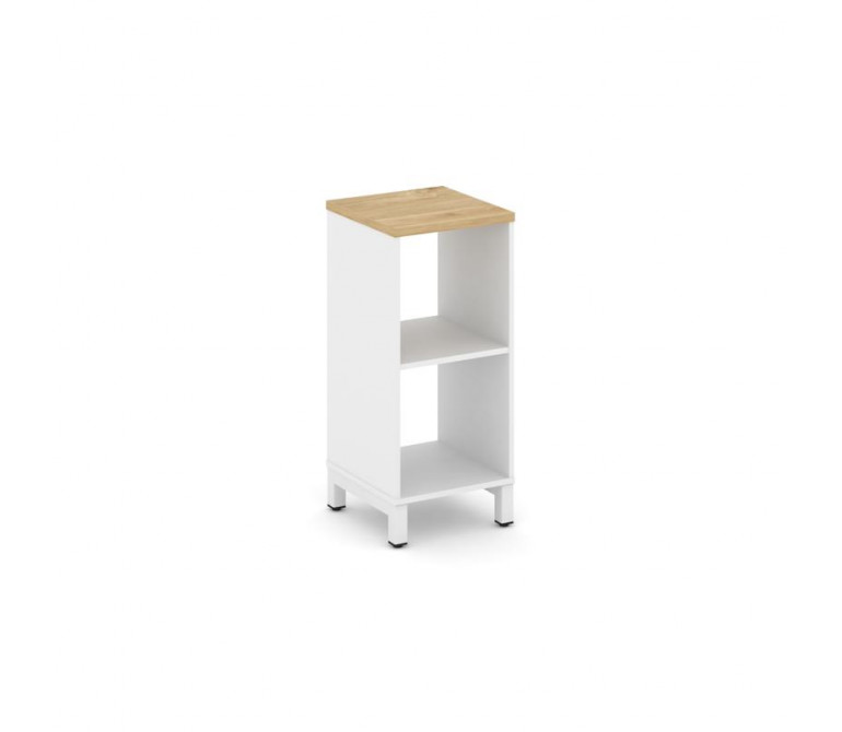 Стайл Проджект Каркас стеллажа 2 яр. SN.KS-210 Белый/Тиквуд Светлый/Металл Белый 387*400*881