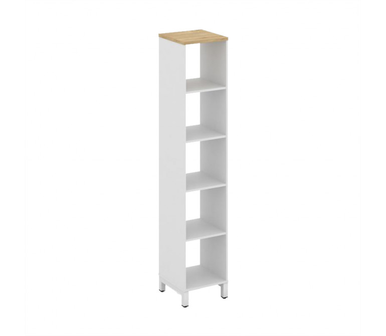 Стайл Проджект Каркас стеллажа 5 яр. SN.KS-510 Белый/Тиквуд Светлый/Металл Белый 387*400*1982