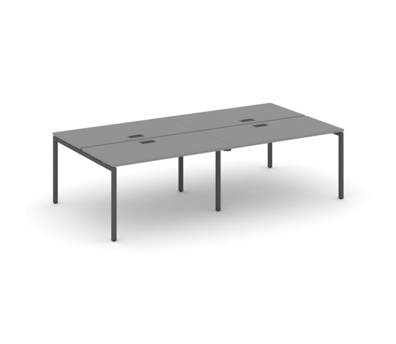 Стайл Проджект Рабочая станция двухсторонняя SN-4P.DRS-044 Серый Пепел/Металл Антрацит 3160*1432*750