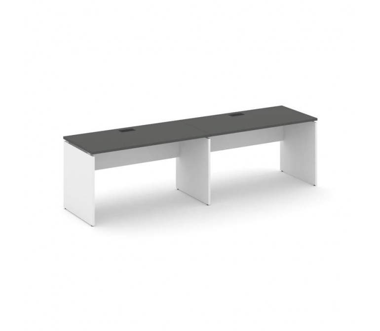 Стайл Проджект Рабочая станция 1 сторон. SN-D.ORS-013 Антрацит NEW/Белый/Черная Заглушка 2760*700*75